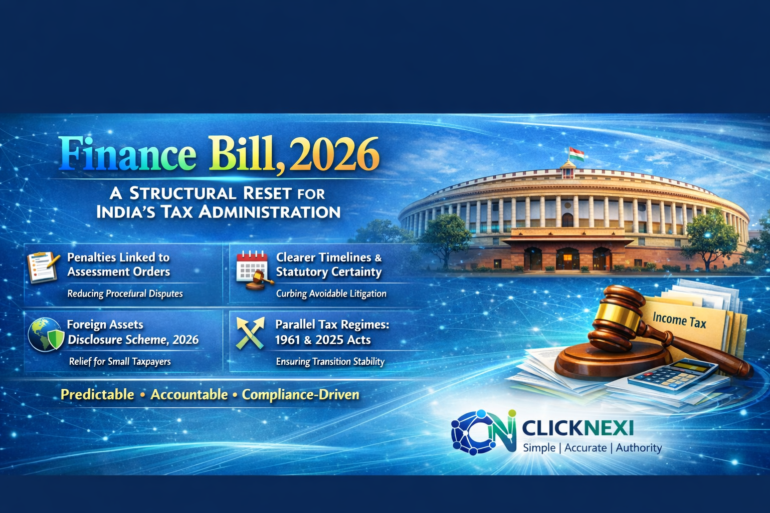 Finance Bill, 2026: A Structural Reset for India’s Tax Administration